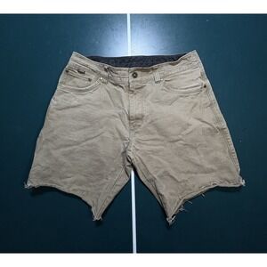 KUHL Ramblr Shorts Mens 33 Cut Off Cargo Vintage Patina Dye 9" Hiking Outdoor